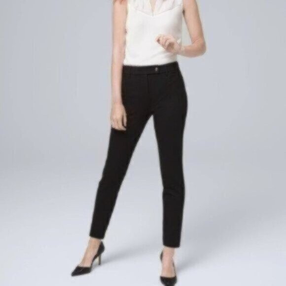 NWT White House Black Market Effortless Tapered Ankle Pants - Picture 1 of 6